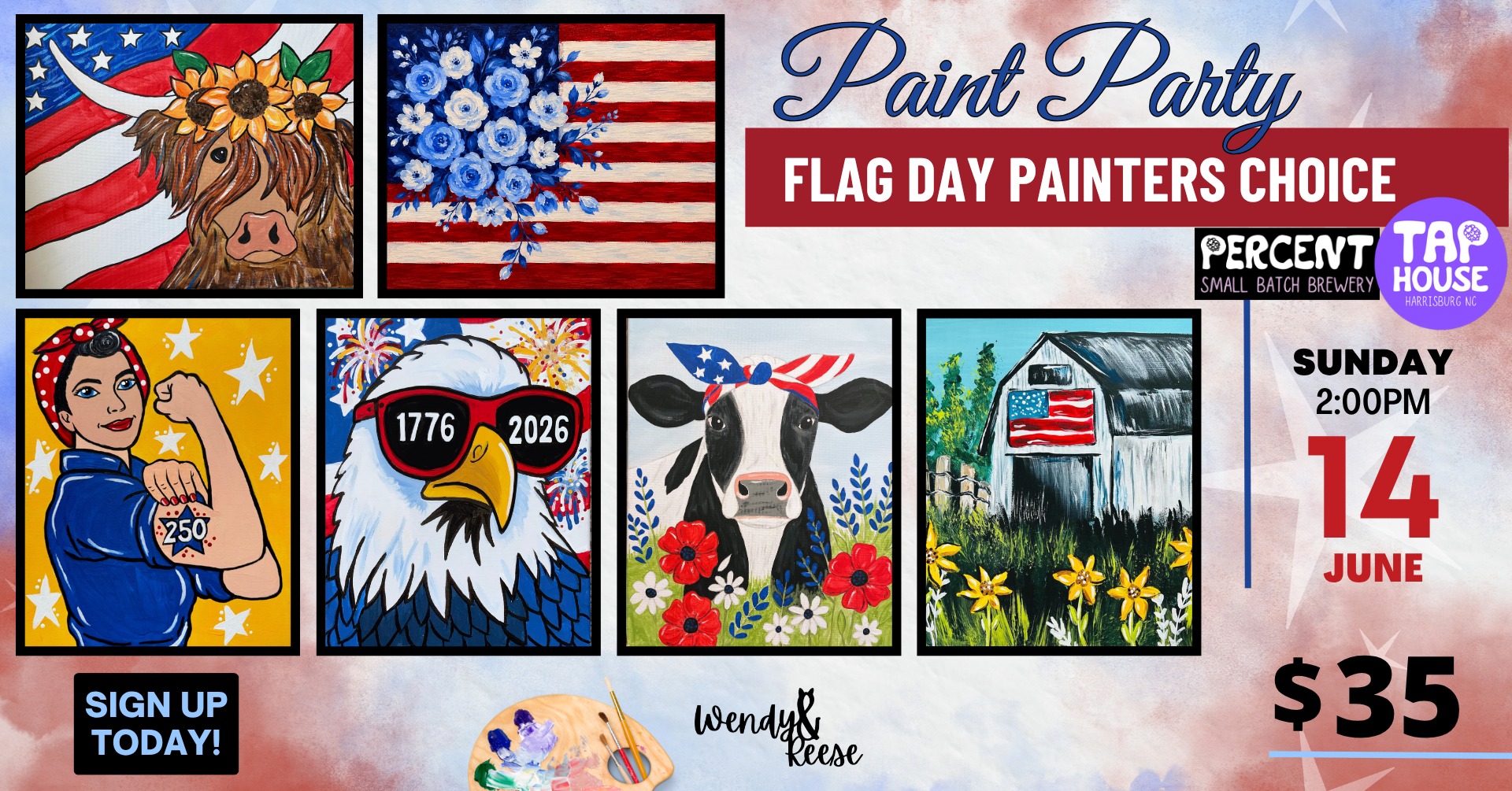 Flag Day Painters Choice Party - Percent Tap House Harrisburg