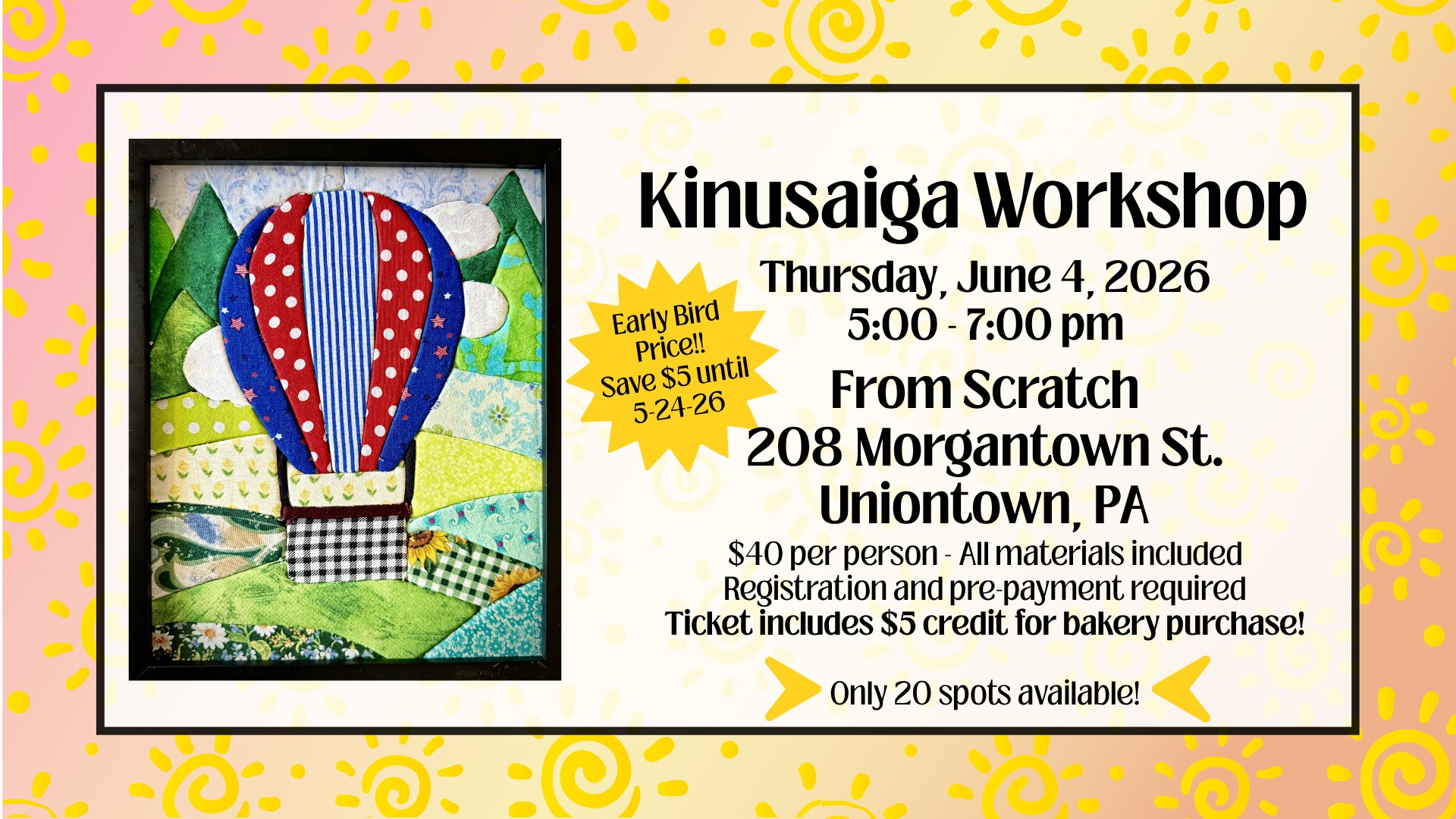 Kinusaiga @ From Scratch Uniontown