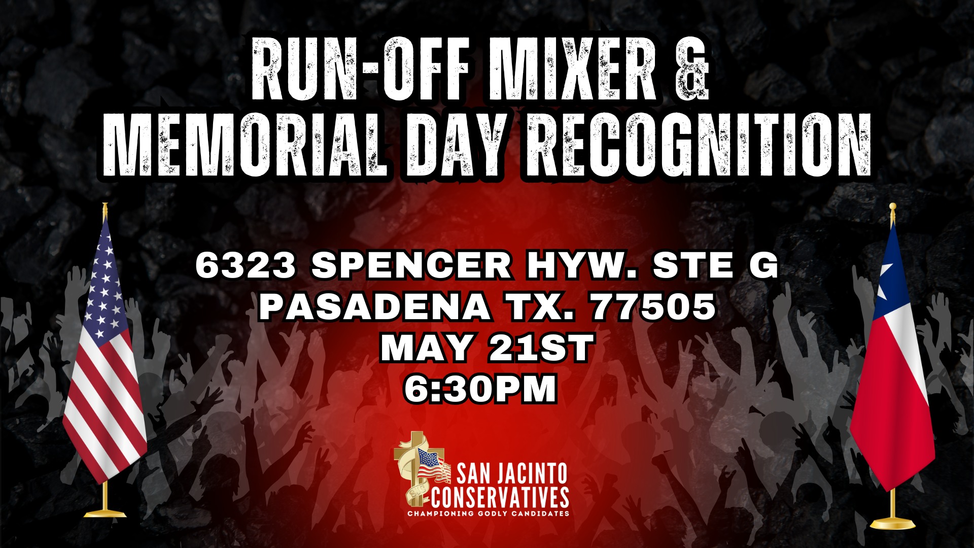 SJC May 21, 2026, Run-Off Rally & Memorial Day Recognition SJC May 21, 2026, Run-Off Rally & Memorial Day Recognition