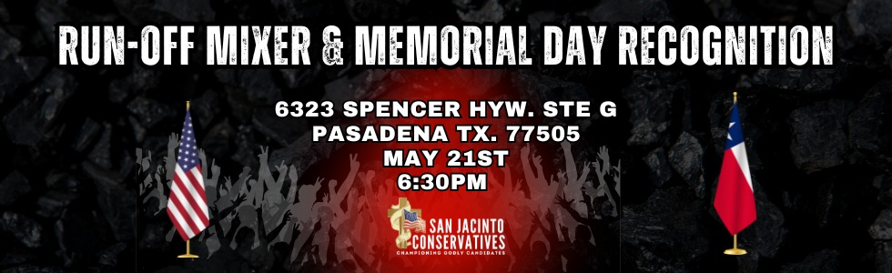 Run-Off Mixer & Memorial Day Recognition