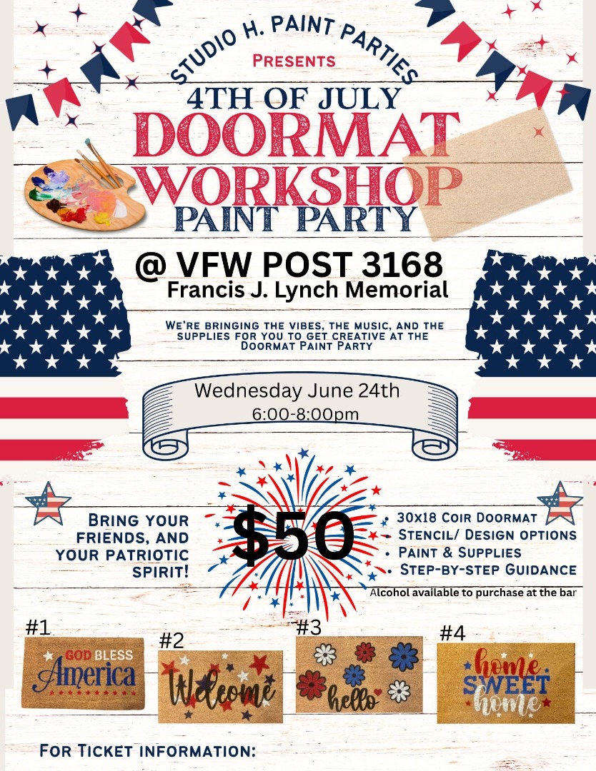 4th of July Doormat Workshop @VFW Post 3168 4th of July Doormat Workshop @VFW Post 3168