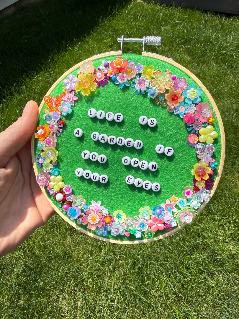 Beaded Embroidery Flower Quote Hoop 6/20 @ Mashcraft Brewery