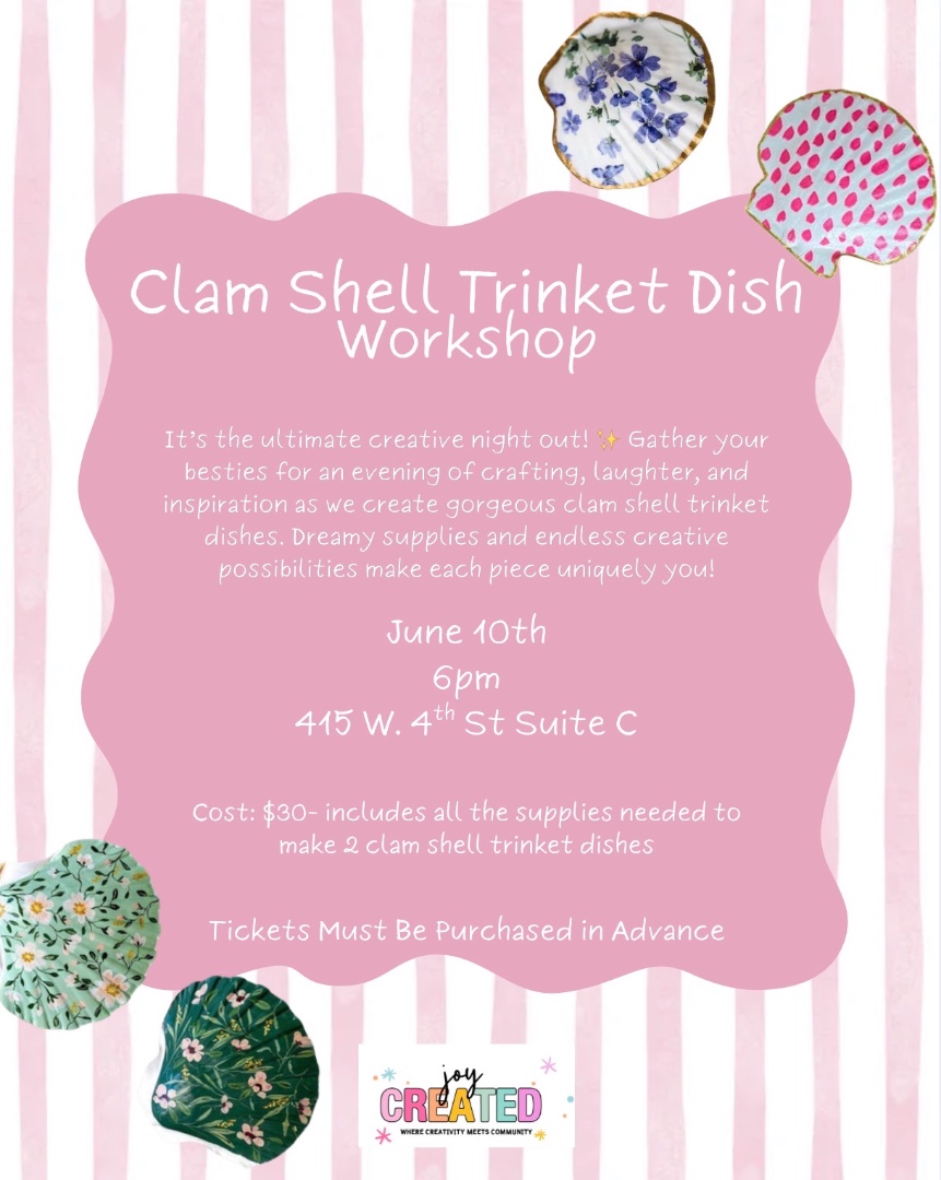 Clam Shell Trinket Dish Workshop