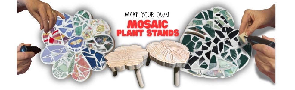 Mosaic Plant Stands Craft Night