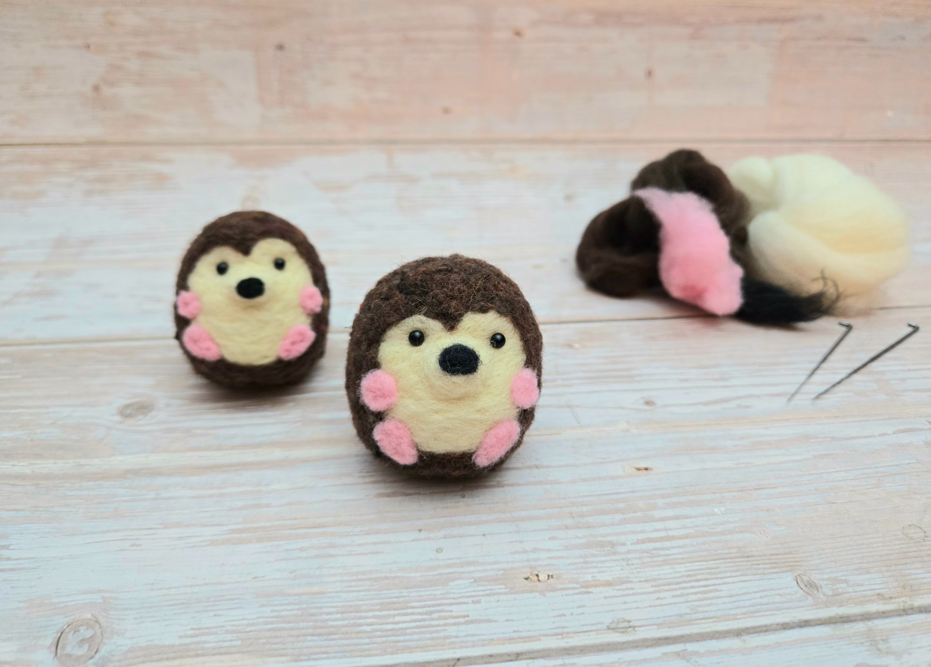Needle Felted Hedgehog Party Needle Felted Hedgehog Party
