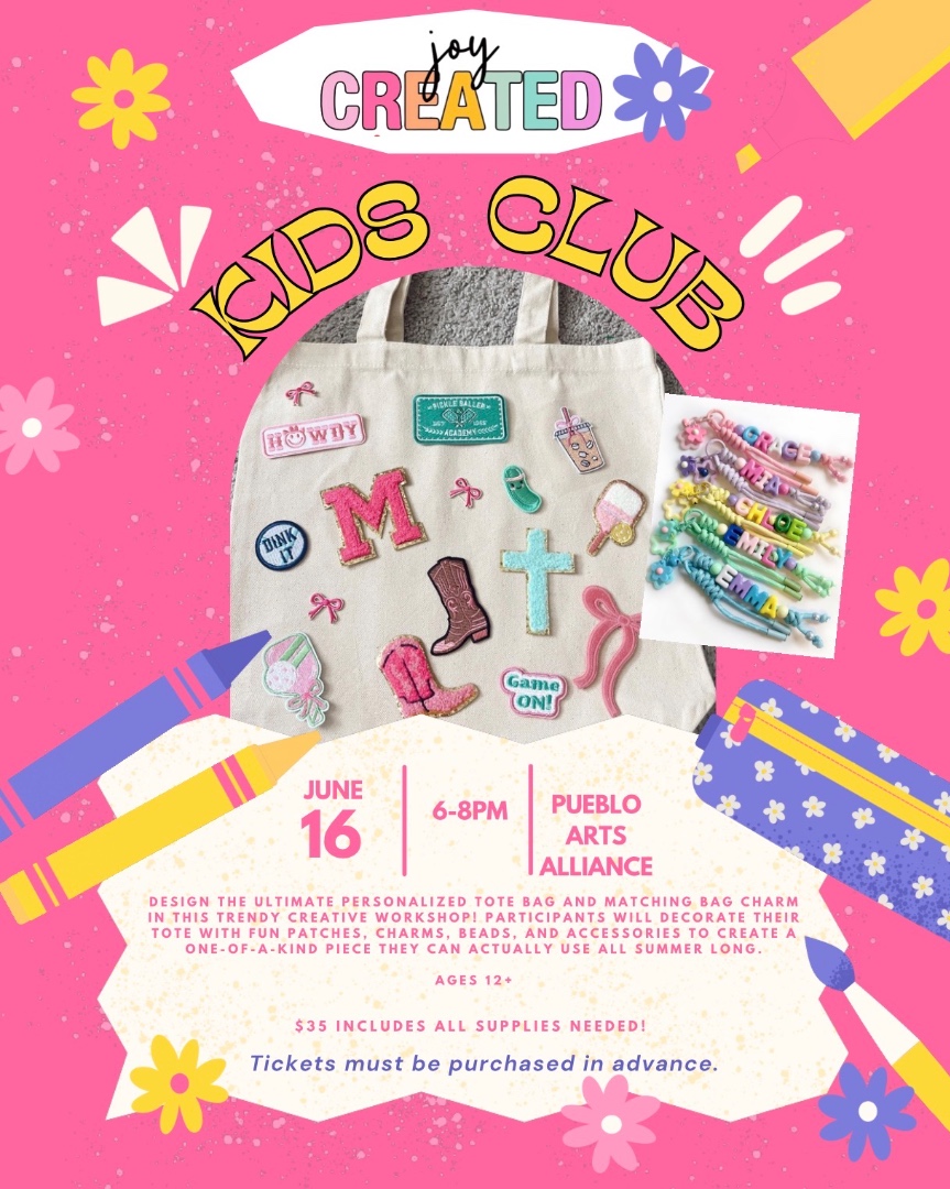 Kids Club- Custom Tote Bag & Bag Charms