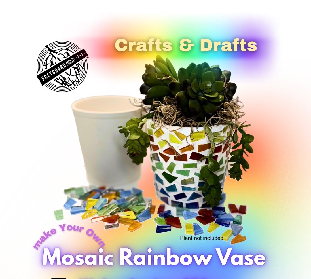 Mosaic Rainbow Vase