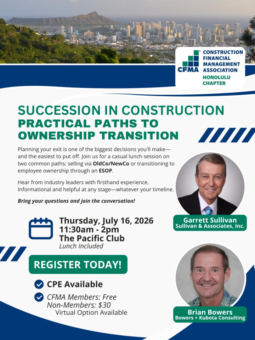 Succession in Construction: Paths to Ownership Transition