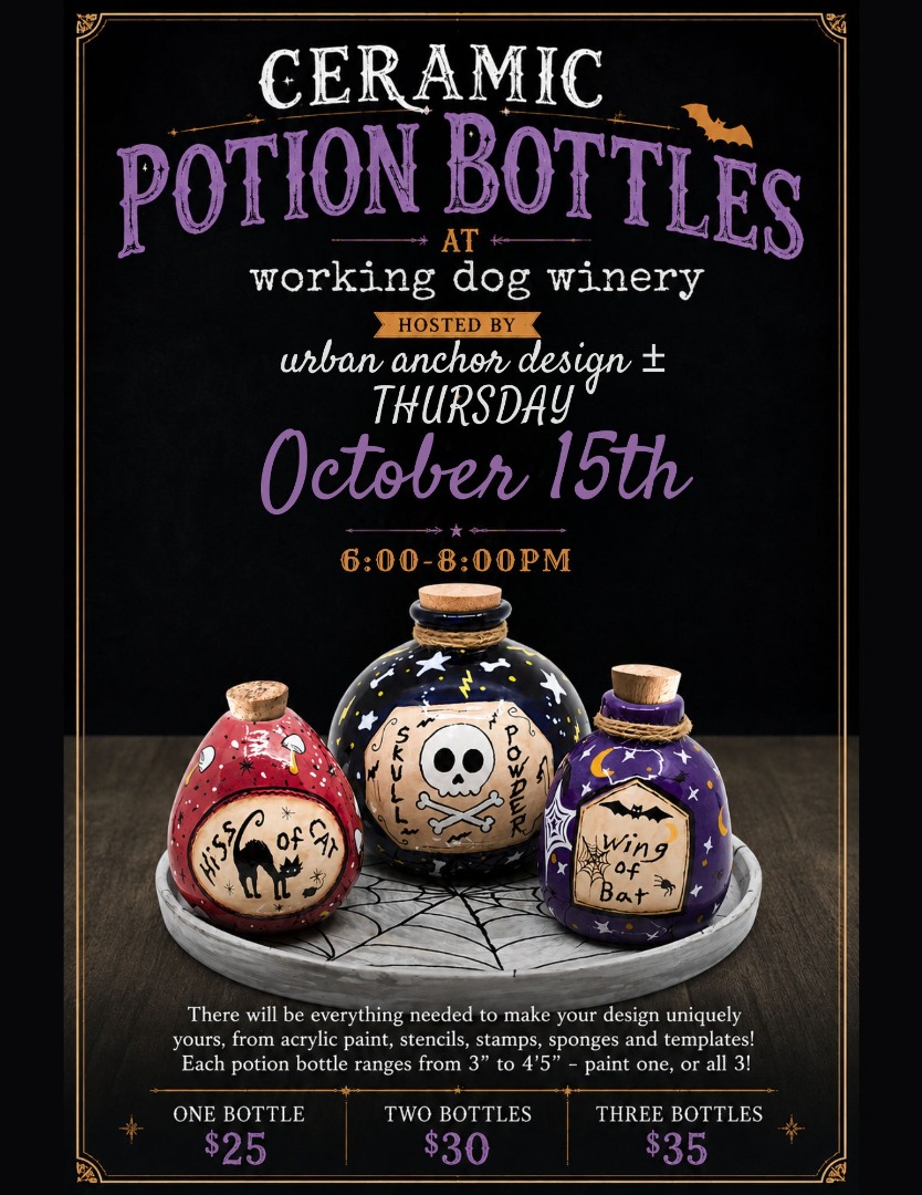 Ceramic Potion Bottles