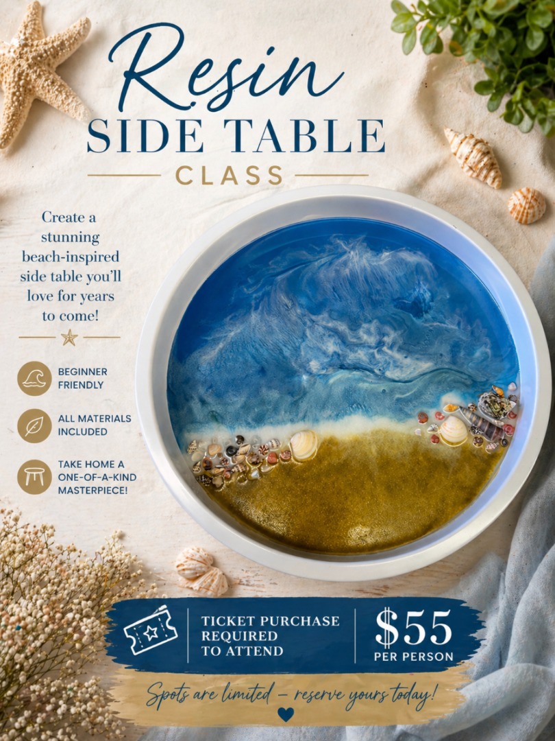 Resin Side Table Class! Resin Side Table Class!