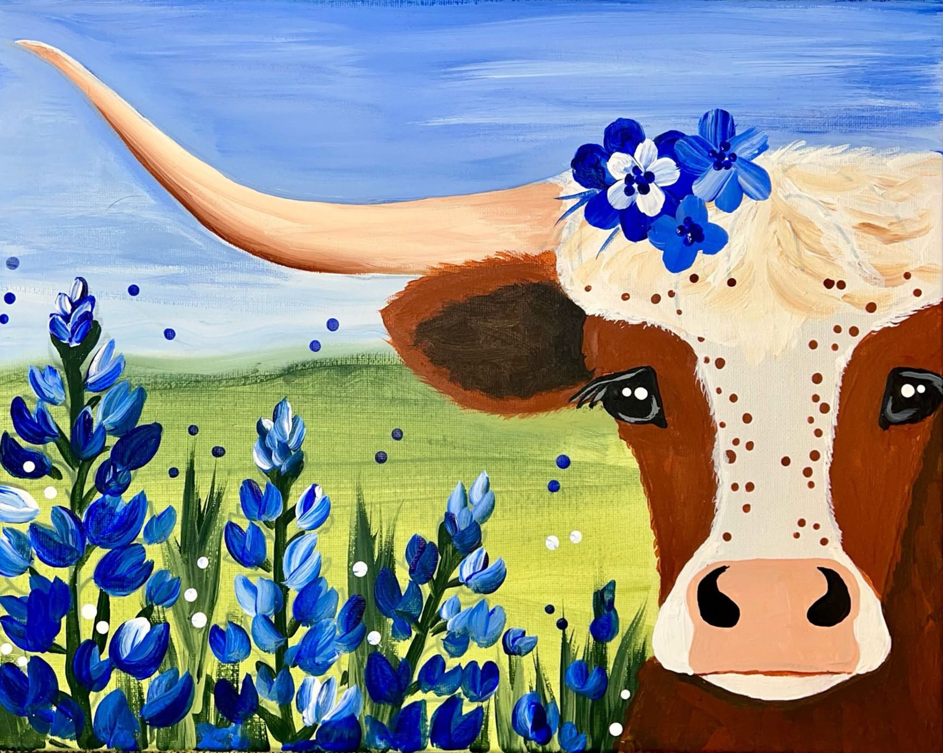 Bessie Bluebonnet- Pinon Coffee on 4th!