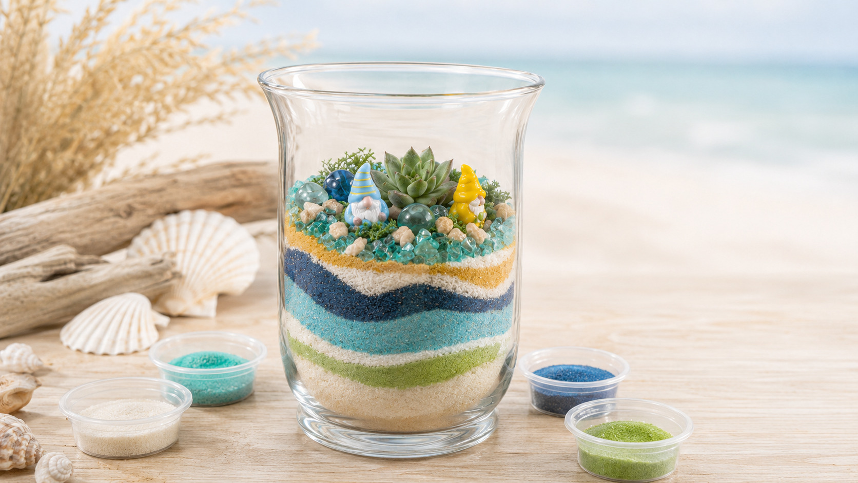 Sand Art Terrarium - Craft & Sip at Vine Alley
