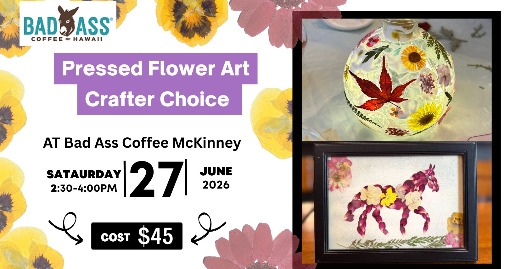 Pressed Flower Art Workshop: Crafter's Choice