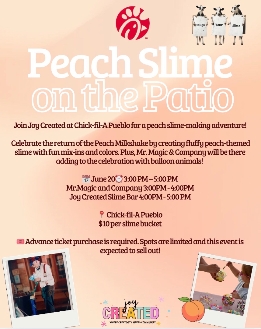 Peach Slime on the Patio
