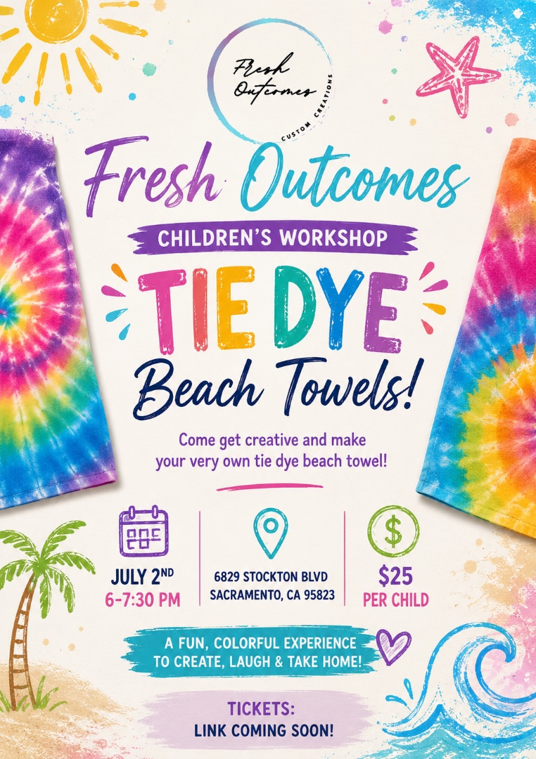 Tie Dye Beach Towel Workshop