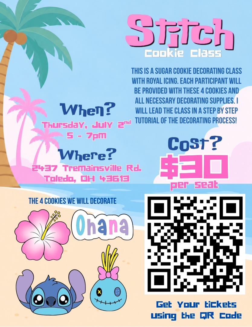 Stitch Cookie Decorating Class Stitch Cookie Decorating Class