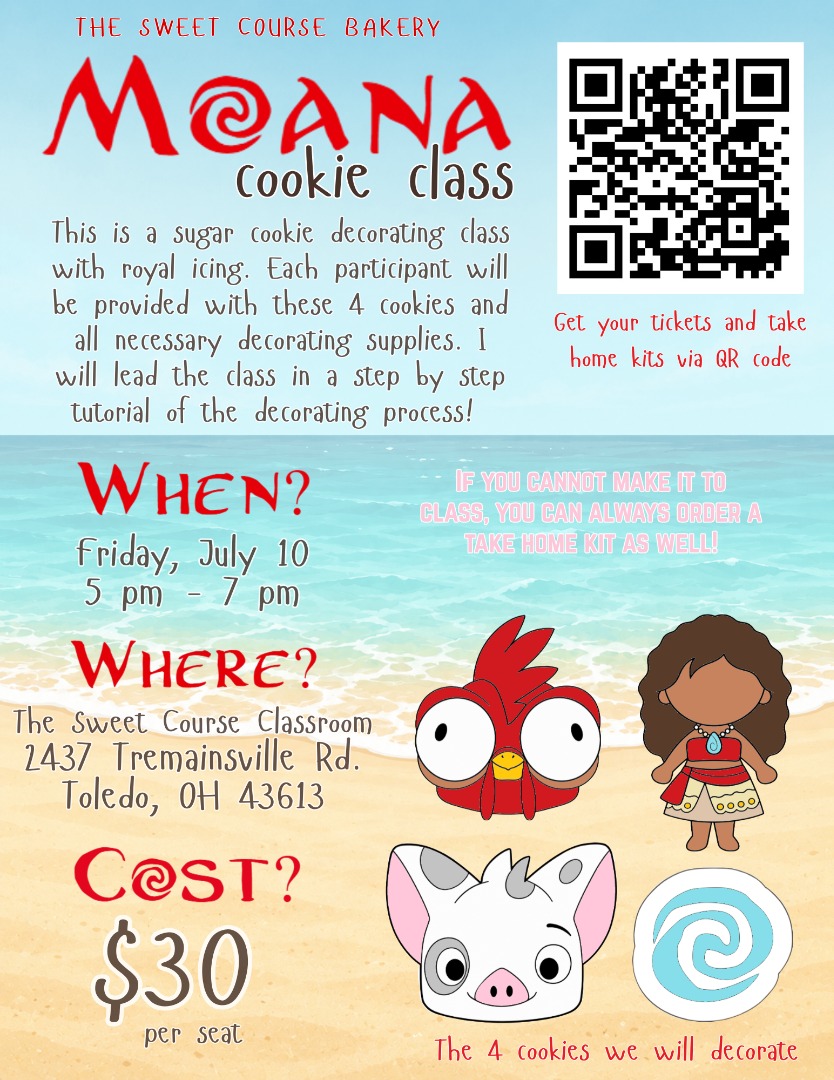 Moana Cookie Decorating Class