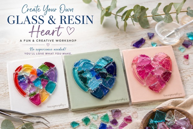 Glass and Resin HEART Class- JULY 2026
