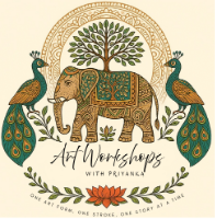 Art workshops with Priyanka