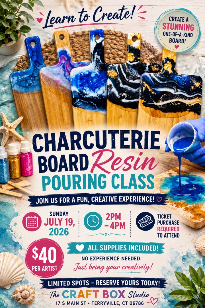 Resin Charcuterie Board Workshop!