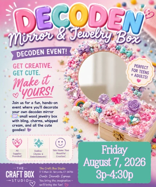 Decoden Mirror & Jewelry Box Workshop!