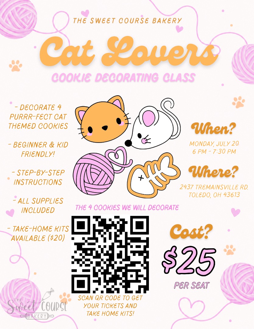 Cat Lovers Cookie Decorating Class Cat Lovers Cookie Decorating Class