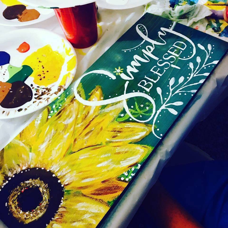 Simply Blessed Paint and Sip