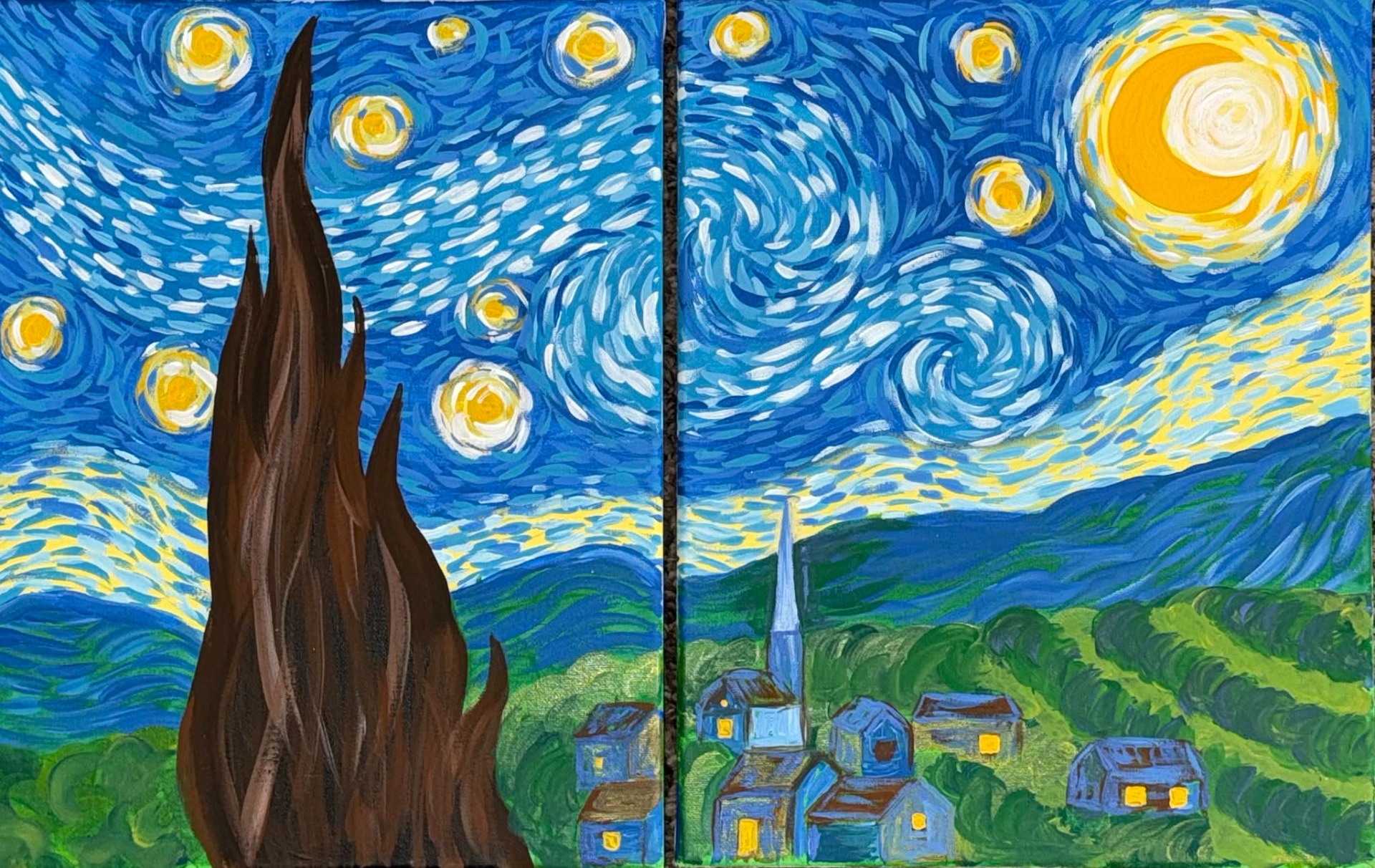 Starry Night- Family Paint Party