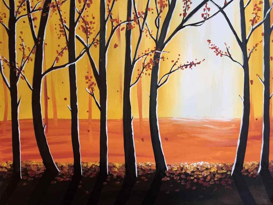 Golden Canopy: Fall Forest Paint Night