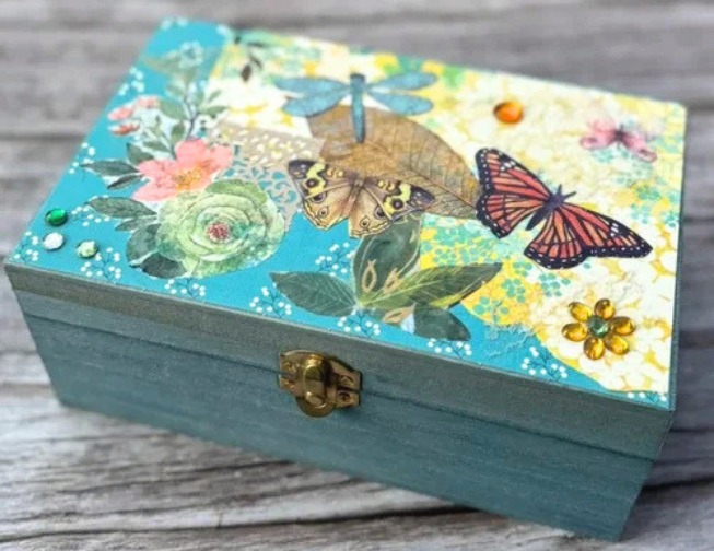 Make a Decoupage Treasure Box