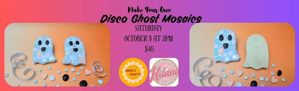 10/3 Disco Ghost Mosaics Craft Party at ChaCha's