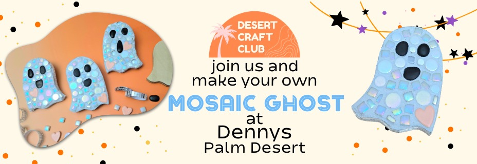 Make a Disco Ghost Mosaic in at Dennys in Palm Desert