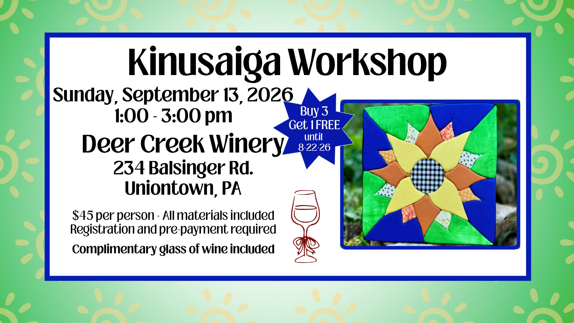Kinusaiga @ Deer Creek Winery