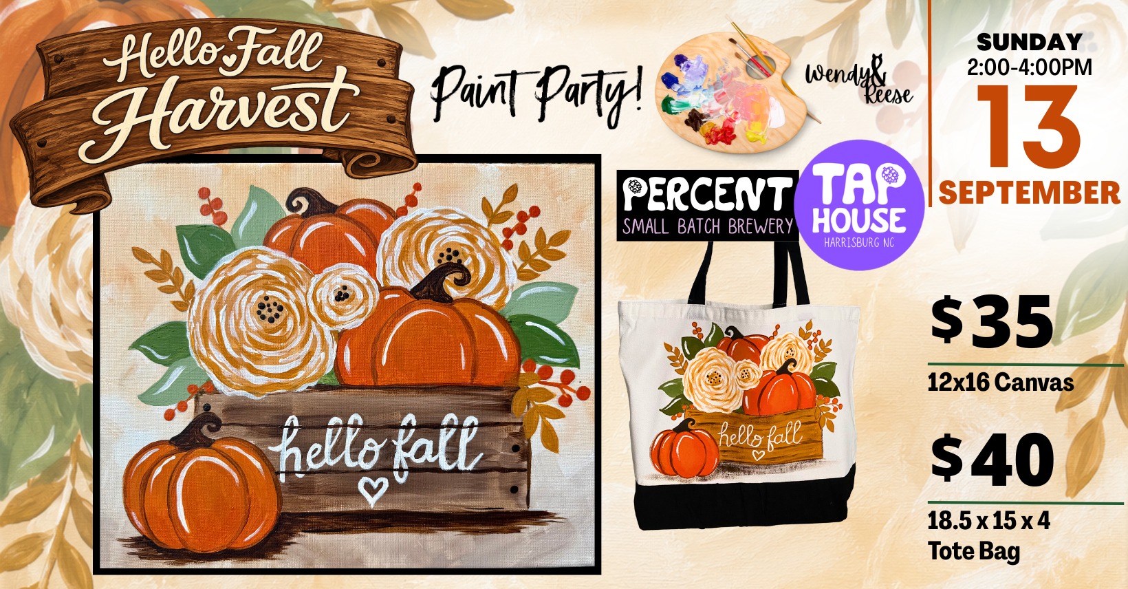 Hello Fall Paint Party - Percent Tap House Harrisburg Hello Fall Paint Party - Percent Tap House Harrisburg