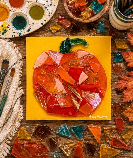 Glass & Resin Pumpkin Class (Sunday, October 3, 2026)