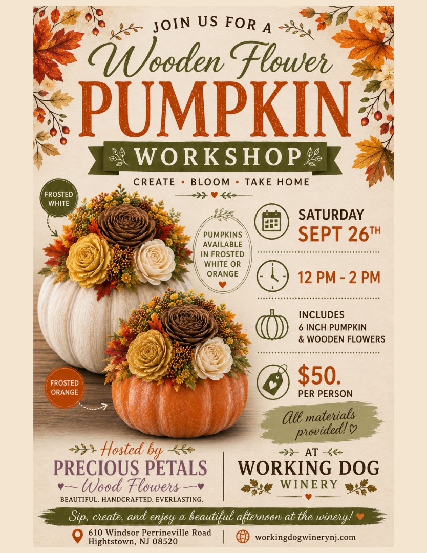 Wooden Flower Pumpkin Workshop