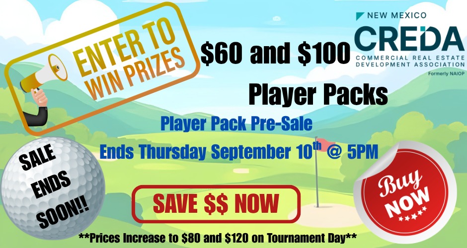 PLAYER PACKS ONLY - 23rd Annual CREDA NEW MEXICO GOLF Tournament