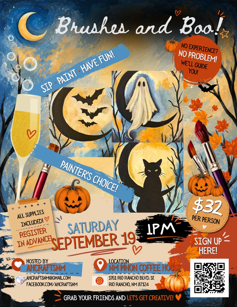 Brushes and Boo- NM Pinon Coffee on 528!