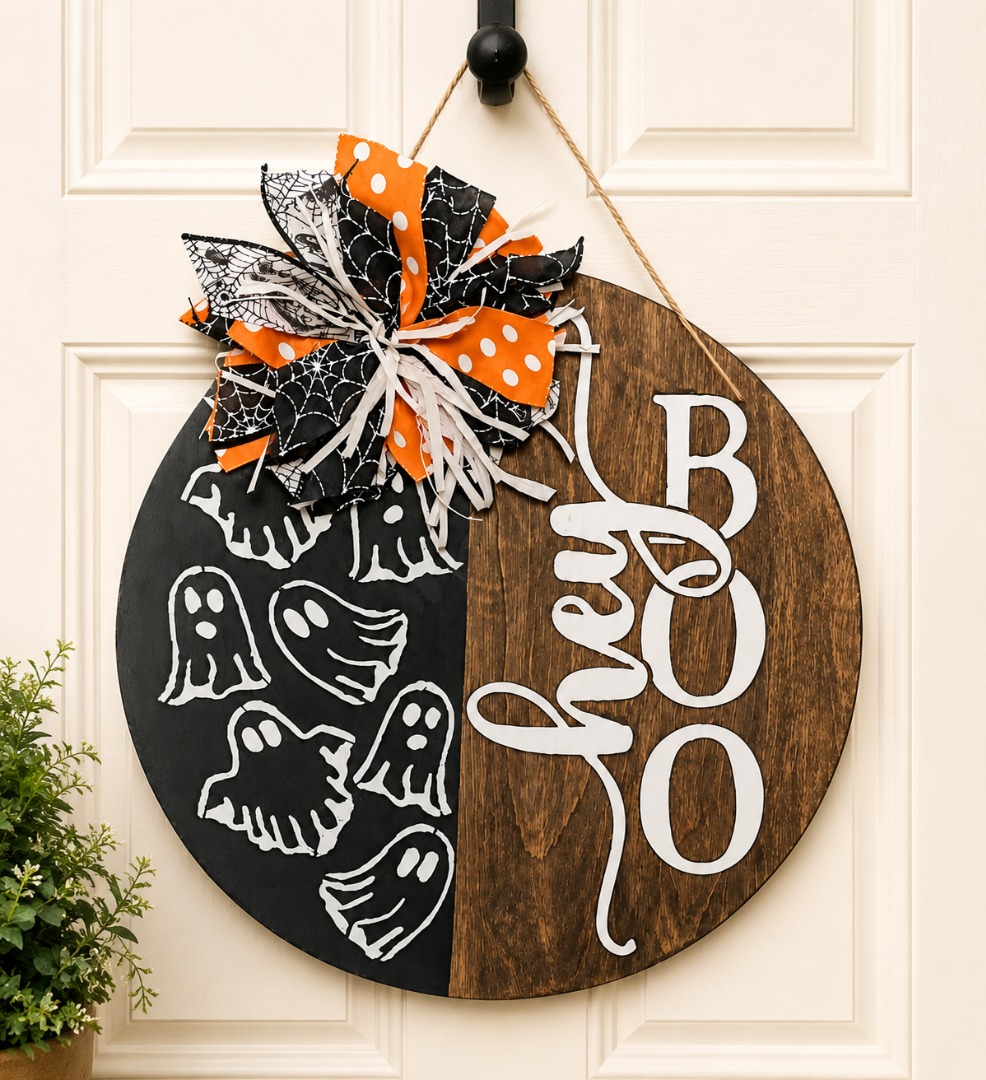 Make Your Own "BOO" Door Hanger