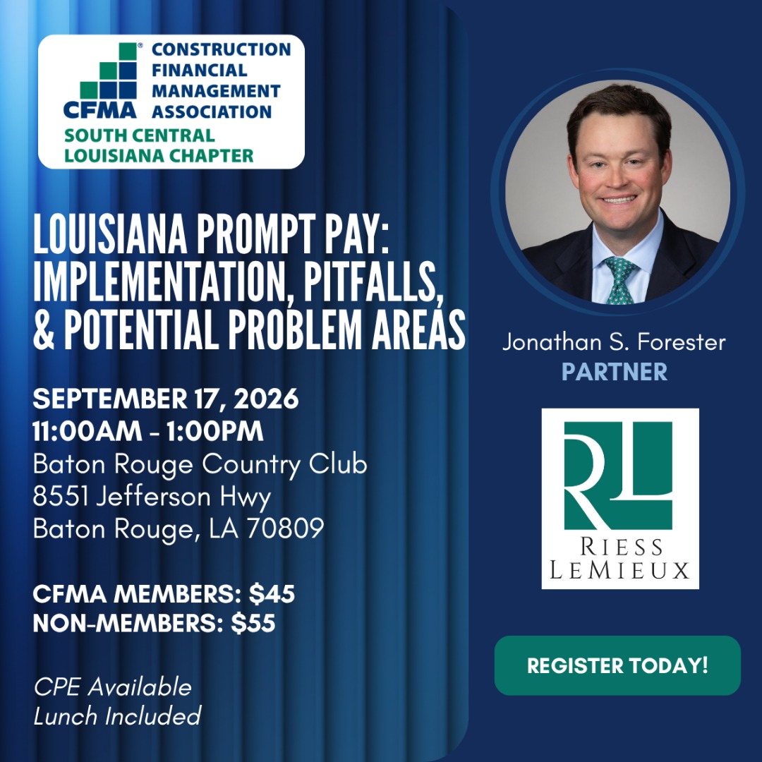 LA Prompt Pay: Implementation, Pitfalls, &Potential Problem Areas