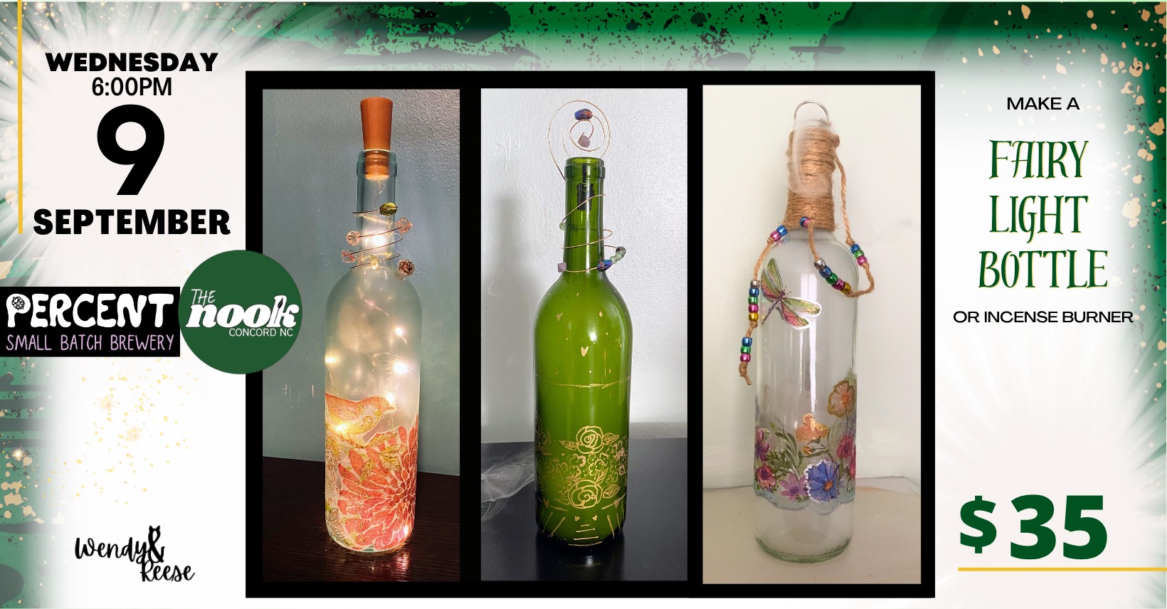 Make A Fairy Light Bottle at Percent The Nook Concord