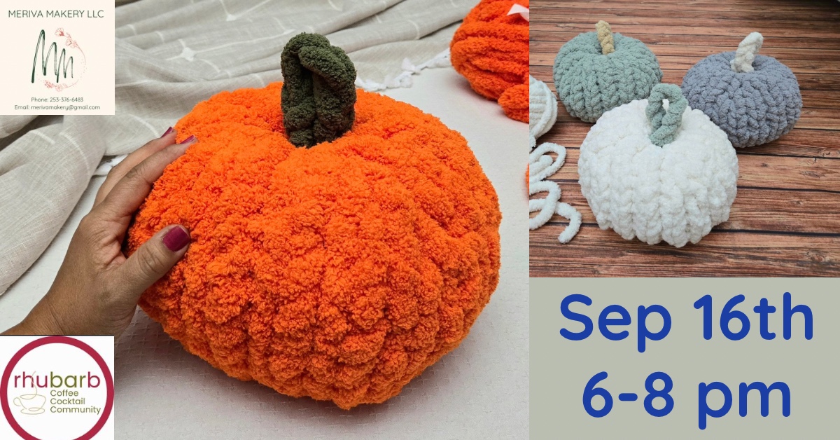 Make Your Own Hand-Knit Pumpkin Pillow