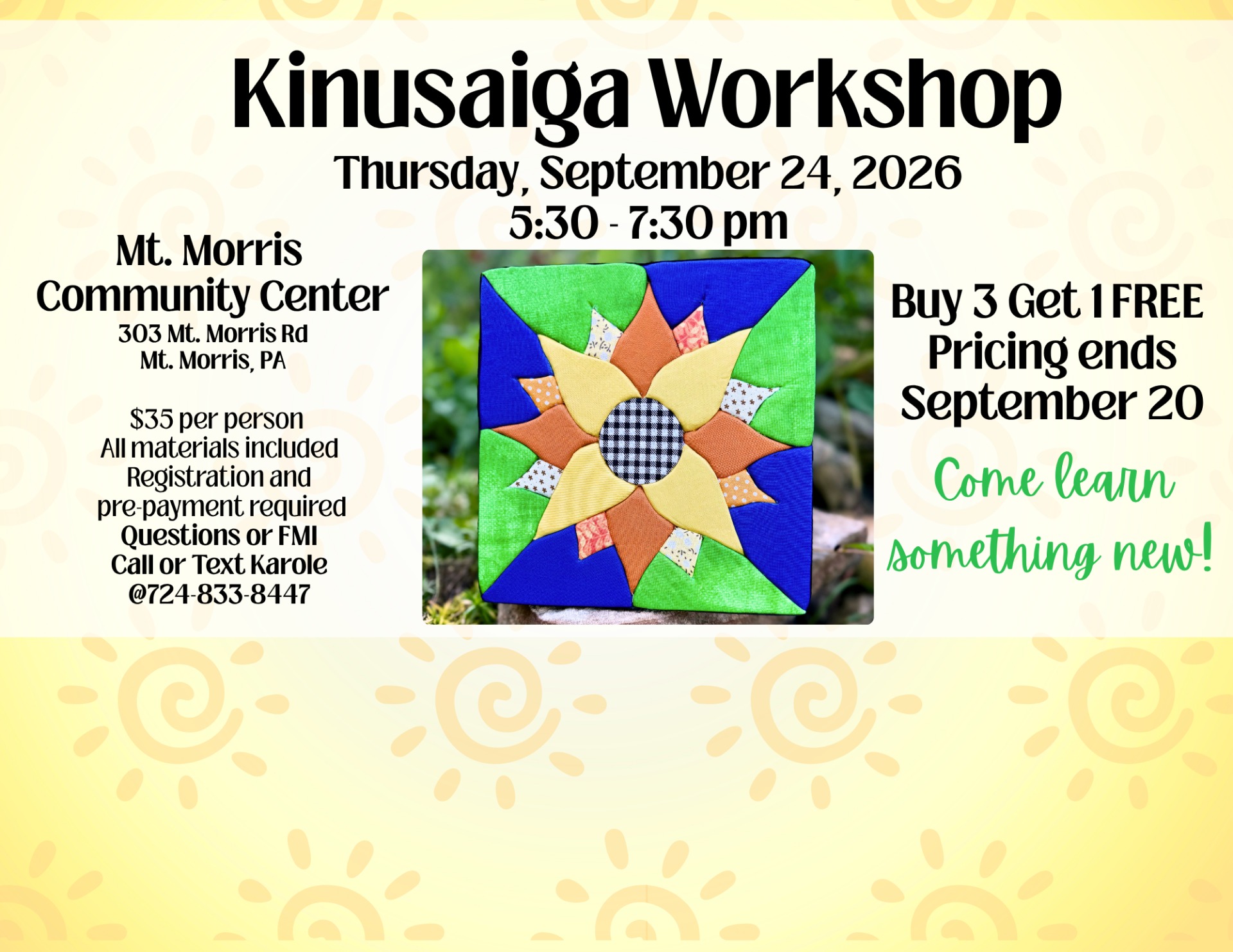 Kinusaiga @ Mt. Morris Community Center