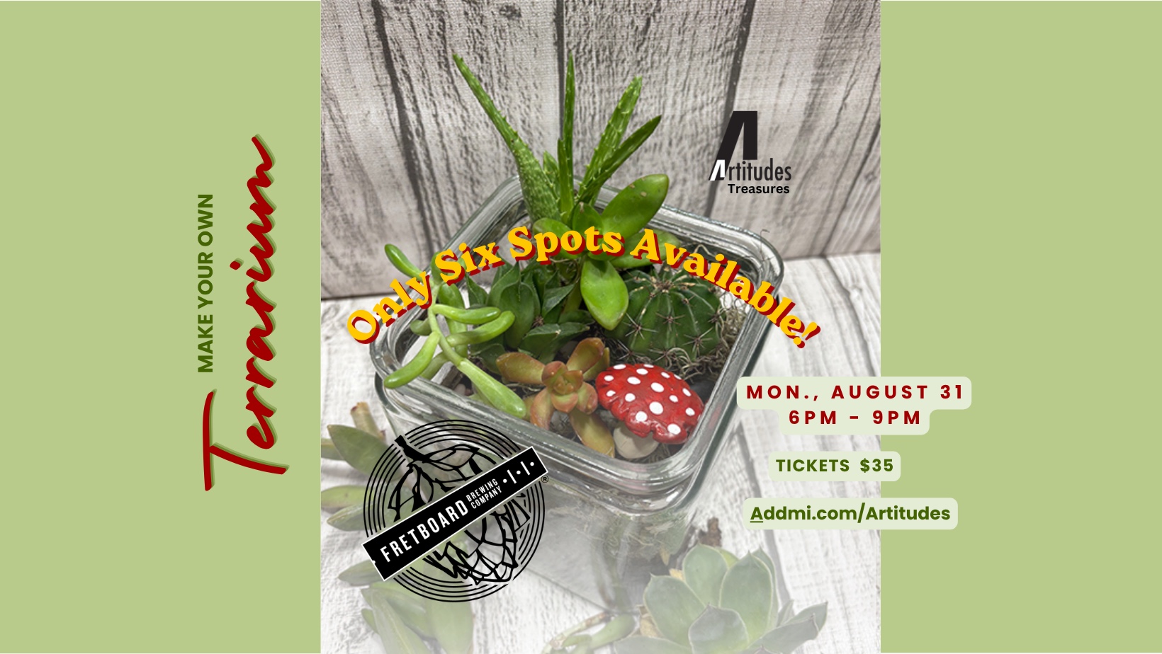 Terrarium Workshop POP-UP!
