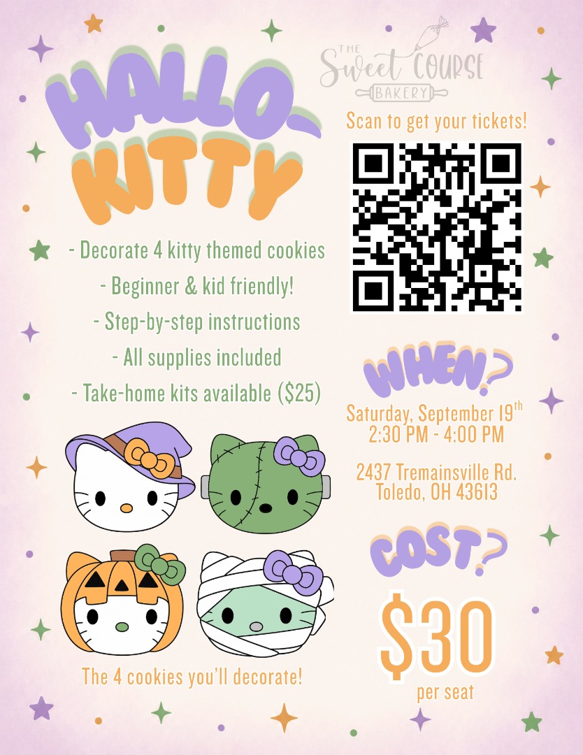 Hallo-Kitty Cookie Decorating Class