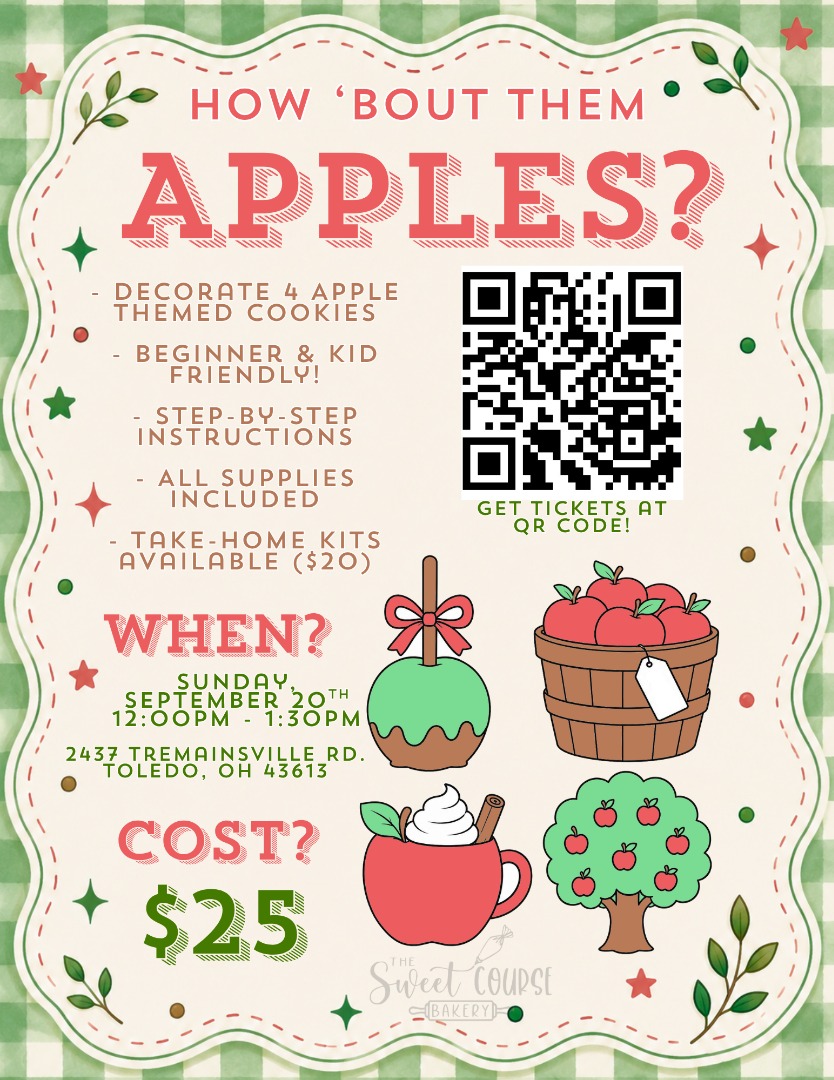 How 'Bout Them Apples Cookie Decorating Class