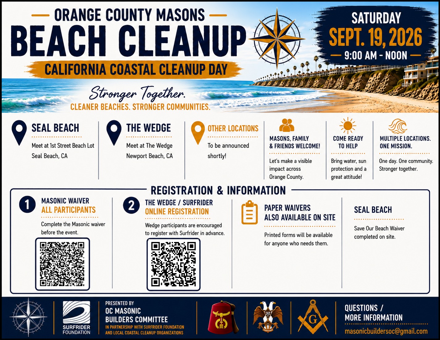 OC Masons Beach Cleanup