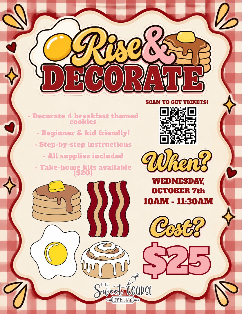 Rise & Decorate Cookie Decorating Class