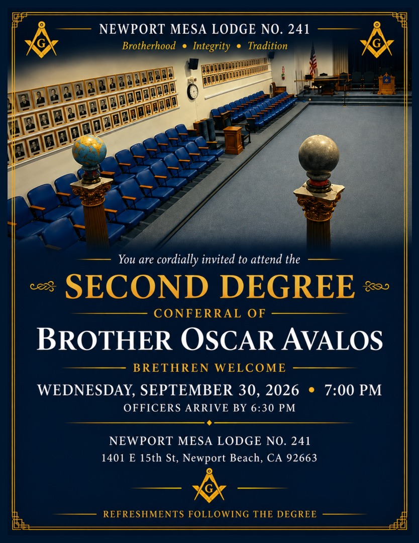2nd Degree for Bro. Avalos