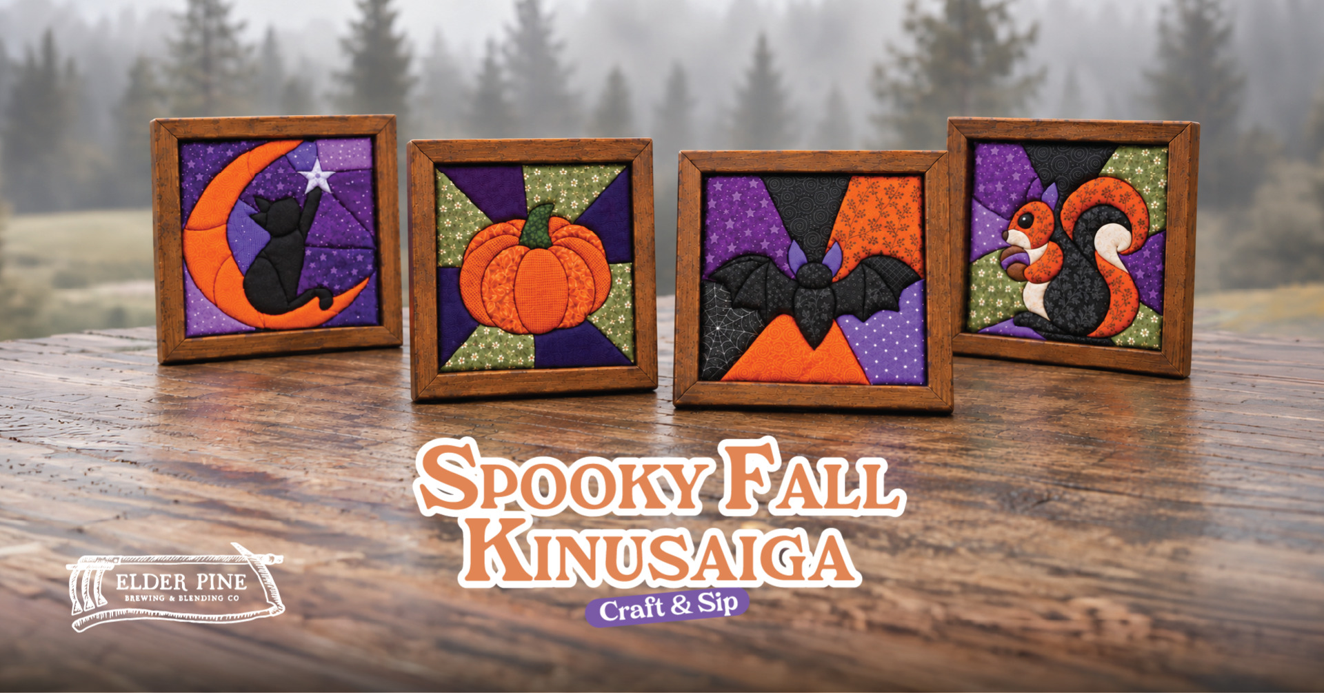 Spooky Fall Kinusaiga - Craft and Sip at Elder Pine